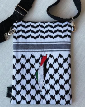 White and Black Passport Pouch