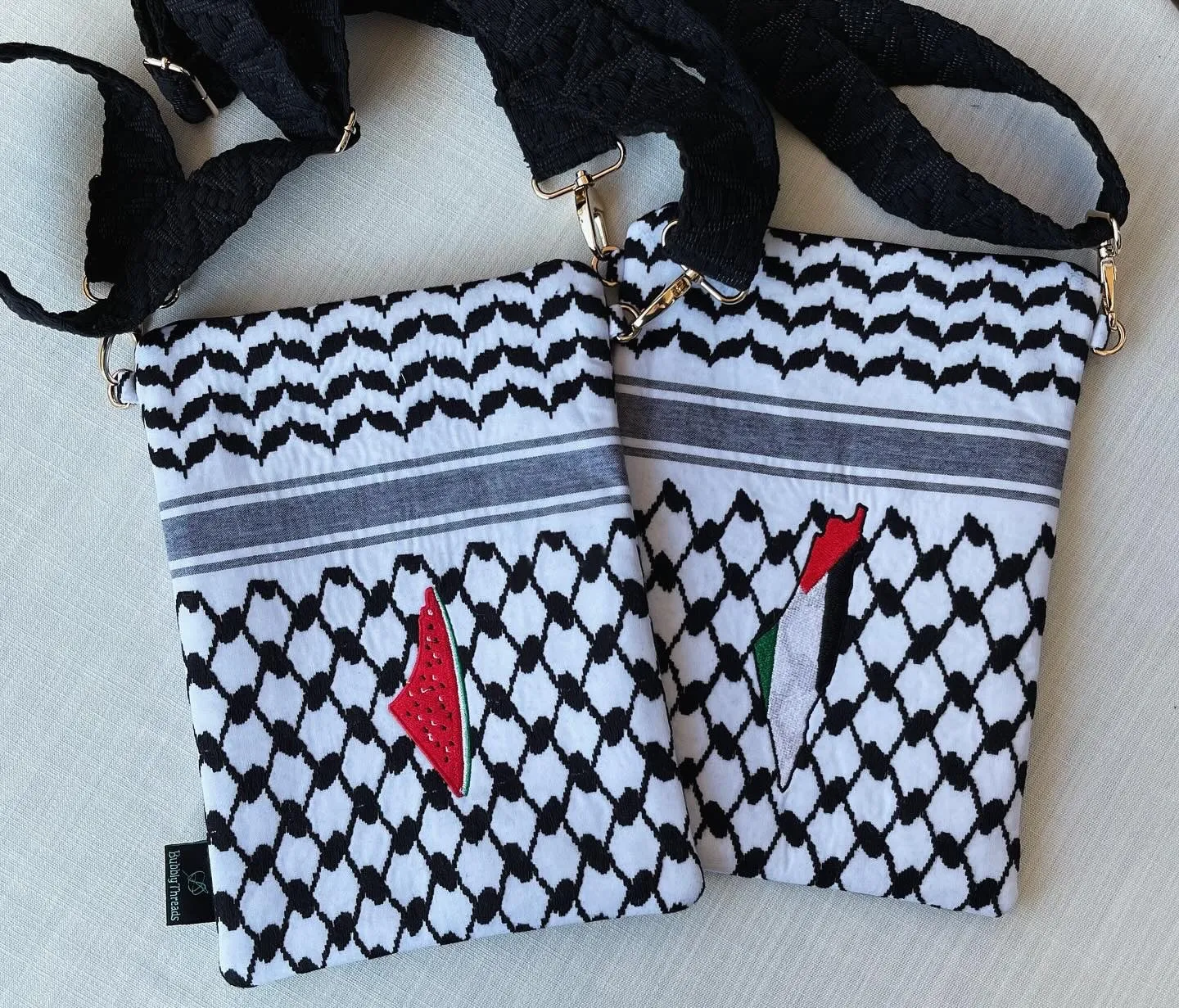 White and Black Passport Pouch