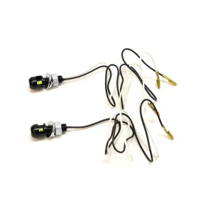 WHITES NUMBER PLATE LED BOLT LIGHT 13.5X12.8 BLK (Pair)