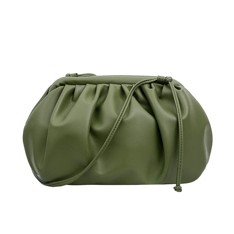 Women Simple Dumplings Messenger Bag Designer Retro Handbag Clutch Bag