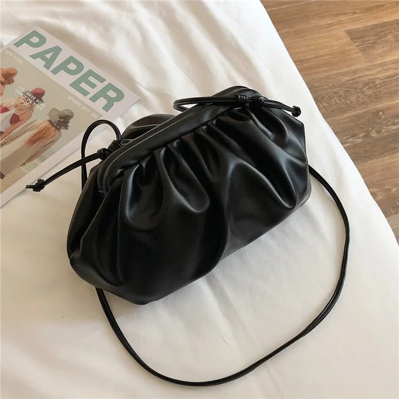 Women Simple Dumplings Messenger Bag Designer Retro Handbag Clutch Bag