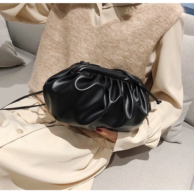 Women Simple Dumplings Messenger Bag Designer Retro Handbag Clutch Bag