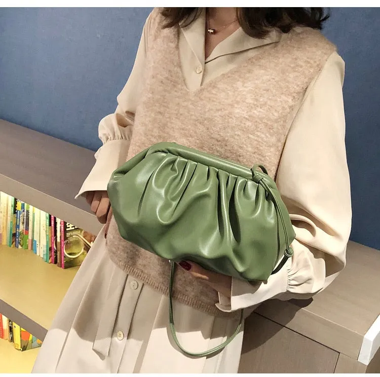 Women Simple Dumplings Messenger Bag Designer Retro Handbag Clutch Bag