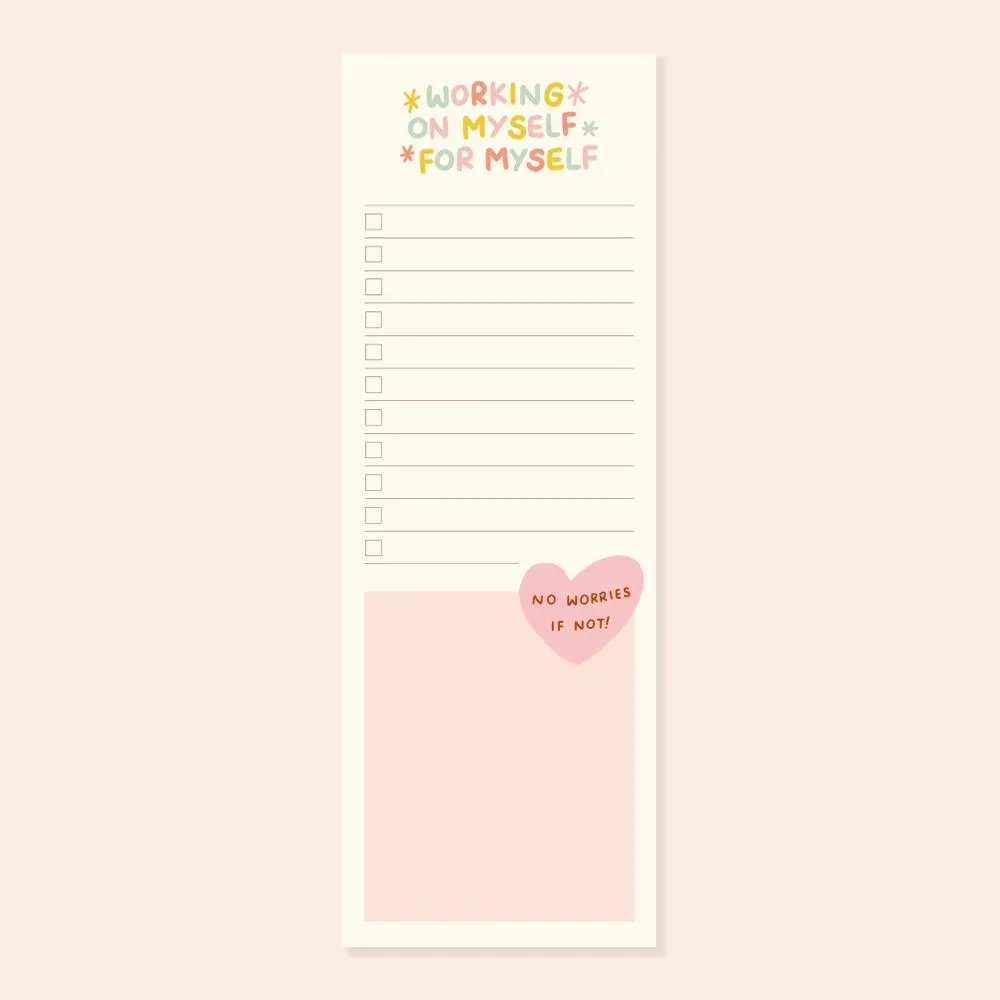 Working On Myself For Myself Long Checklist