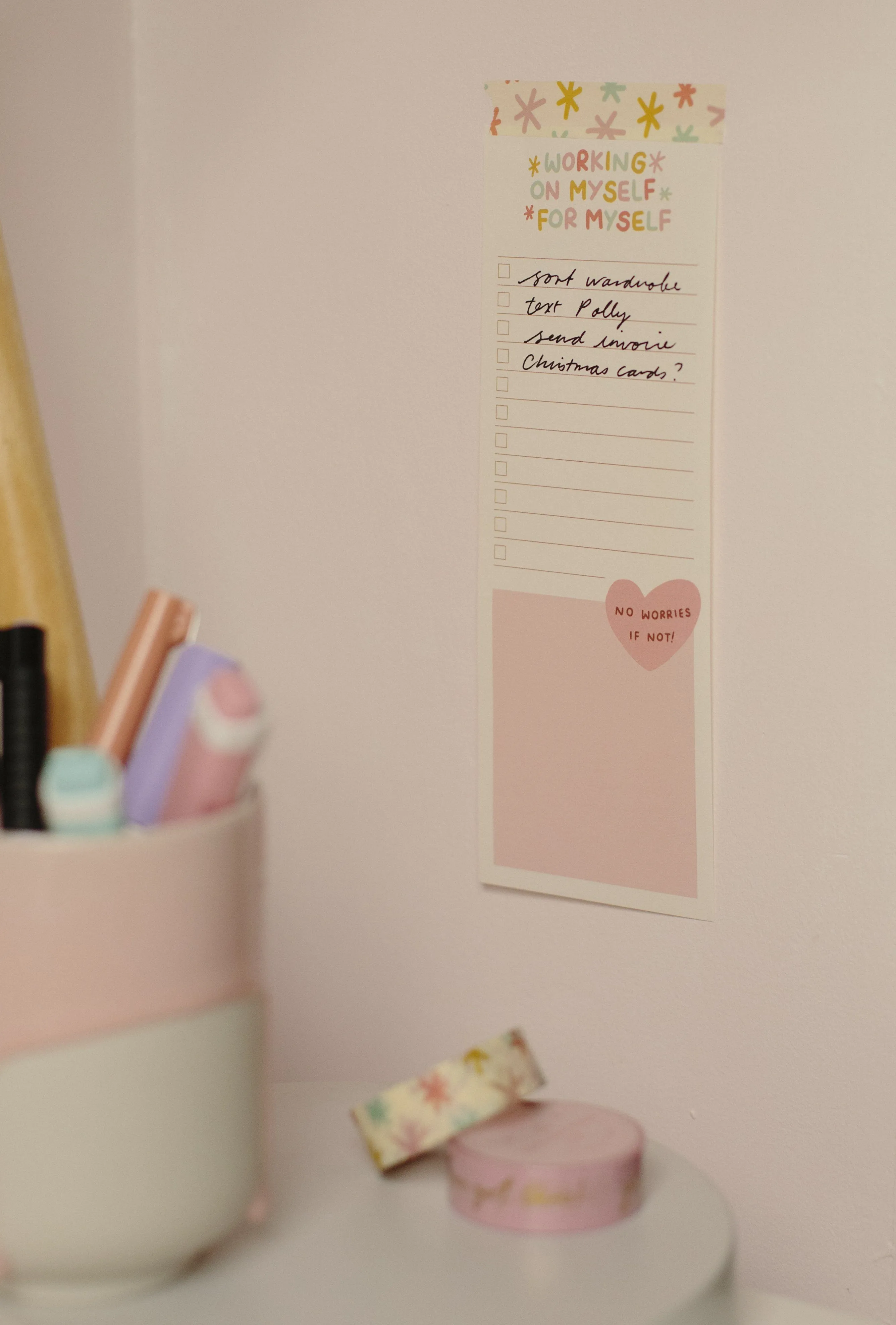 Working On Myself For Myself Long Checklist