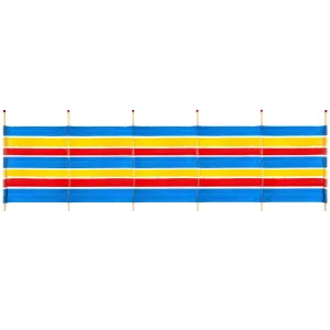 Yello 5 Pole Windbreak, Beach Shelter, 1.2 M